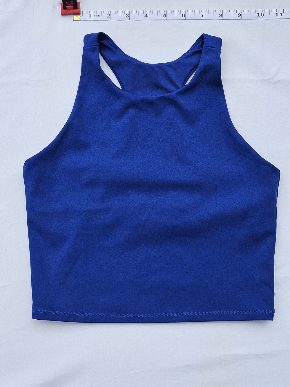 Women's Athletic Royal Blue Racerback Crop Top DSG Xs